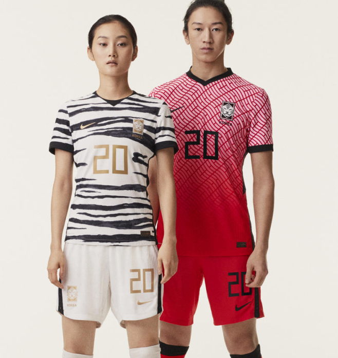 A duo wearing a football uniform