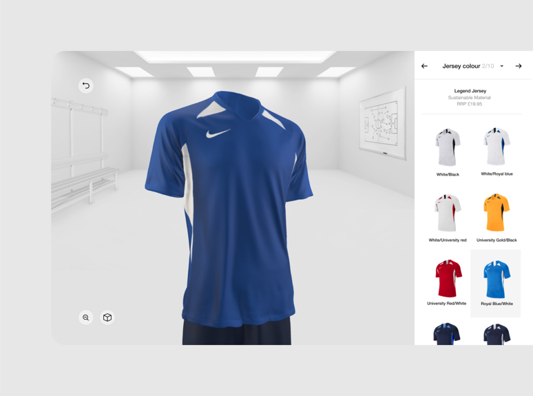 Customize Nike shirt on the desktop